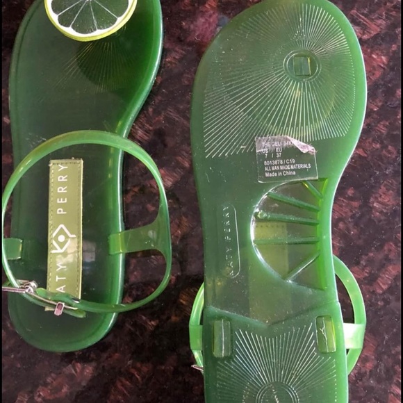 Katy Perry Lime Sandals ~ Excellent Condition ~ Size 7 - Picture 3 of 3